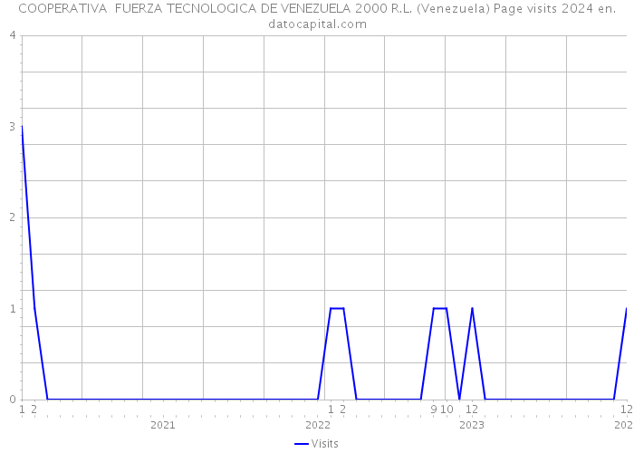 COOPERATIVA FUERZA TECNOLOGICA DE VENEZUELA 2000 R.L. (Venezuela) Page visits 2024 