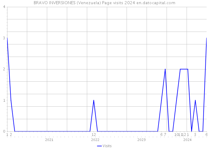 BRAVO INVERSIONES (Venezuela) Page visits 2024 