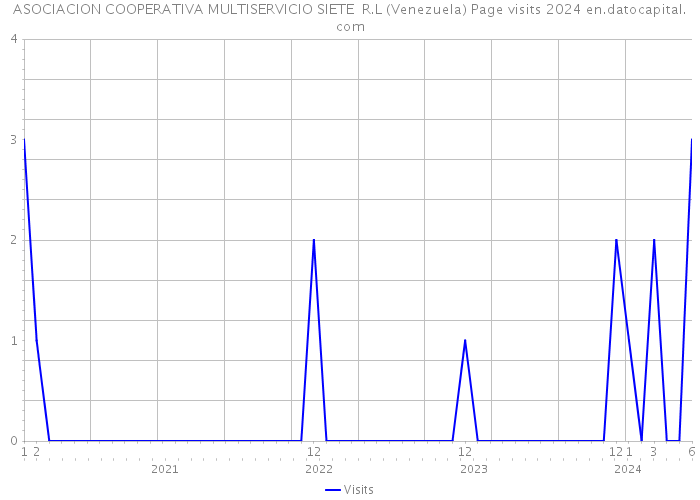 ASOCIACION COOPERATIVA MULTISERVICIO SIETE R.L (Venezuela) Page visits 2024 