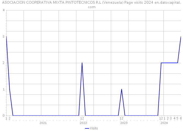 ASOCIACION COOPERATIVA MIXTA PINTOTECNICOS R.L (Venezuela) Page visits 2024 
