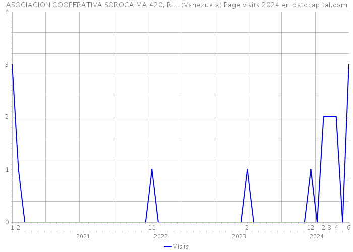 ASOCIACION COOPERATIVA SOROCAIMA 420, R.L. (Venezuela) Page visits 2024 