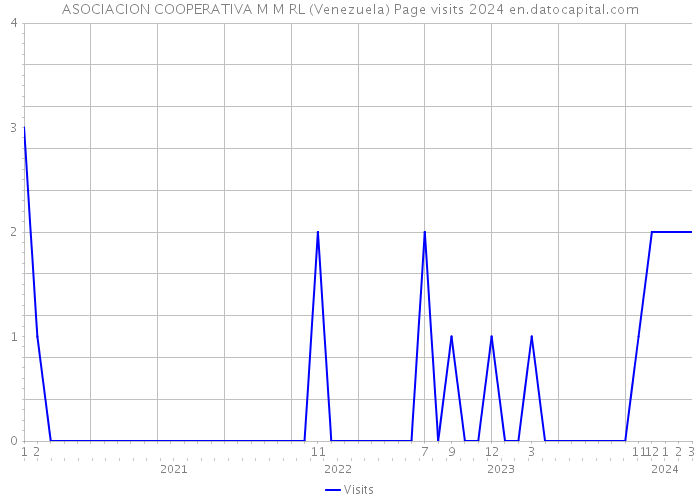 ASOCIACION COOPERATIVA M M RL (Venezuela) Page visits 2024 