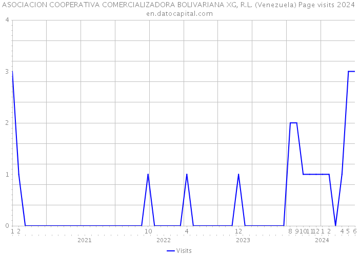 ASOCIACION COOPERATIVA COMERCIALIZADORA BOLIVARIANA XG, R.L. (Venezuela) Page visits 2024 