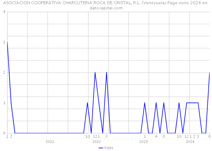 ASOCIACION COOPERATIVA CHARCUTERIA ROCA DE CRISTAL, R.L. (Venezuela) Page visits 2024 