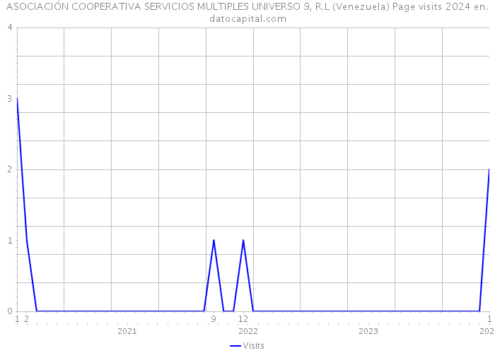 ASOCIACIÓN COOPERATIVA SERVICIOS MULTIPLES UNIVERSO 9, R.L (Venezuela) Page visits 2024 