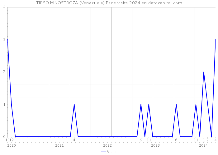 TIRSO HINOSTROZA (Venezuela) Page visits 2024 