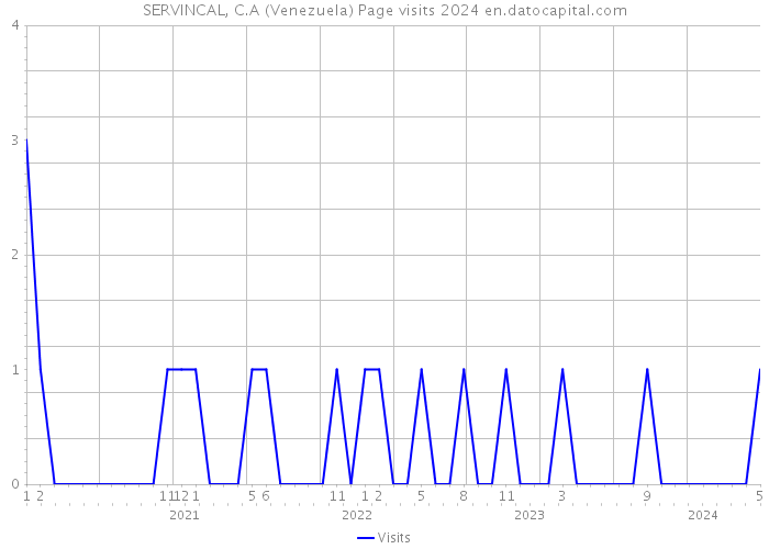 SERVINCAL, C.A (Venezuela) Page visits 2024 