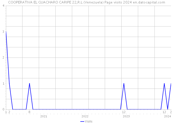 COOPERATIVA EL GUACHARO CARIPE 22,R.L (Venezuela) Page visits 2024 