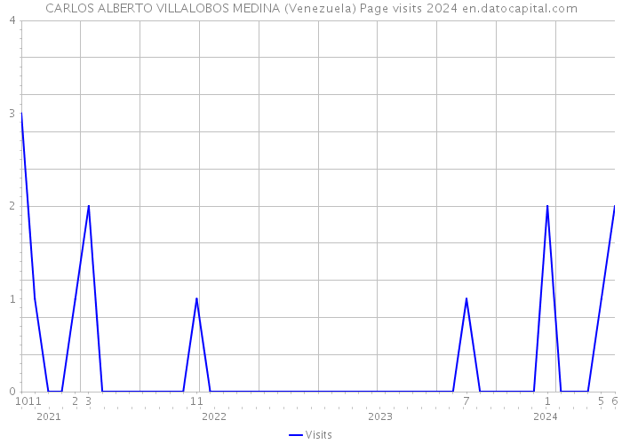 CARLOS ALBERTO VILLALOBOS MEDINA (Venezuela) Page visits 2024 