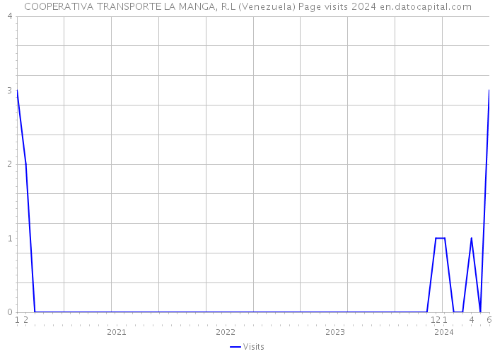 COOPERATIVA TRANSPORTE LA MANGA, R.L (Venezuela) Page visits 2024 
