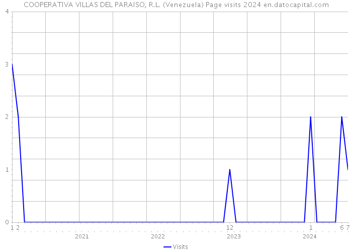 COOPERATIVA VILLAS DEL PARAISO, R.L. (Venezuela) Page visits 2024 
