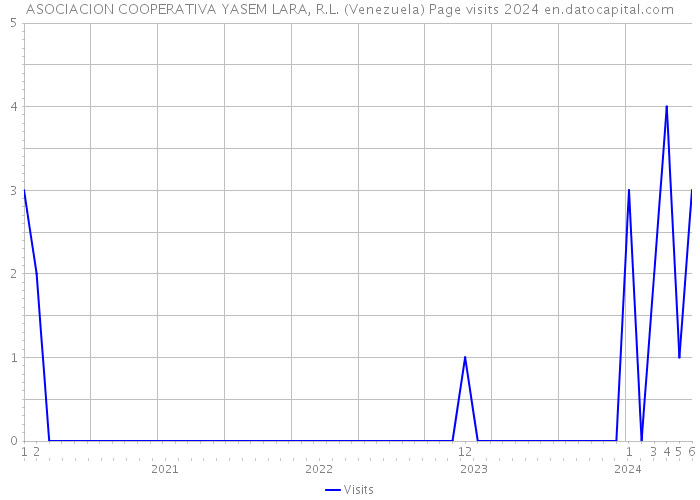 ASOCIACION COOPERATIVA YASEM LARA, R.L. (Venezuela) Page visits 2024 