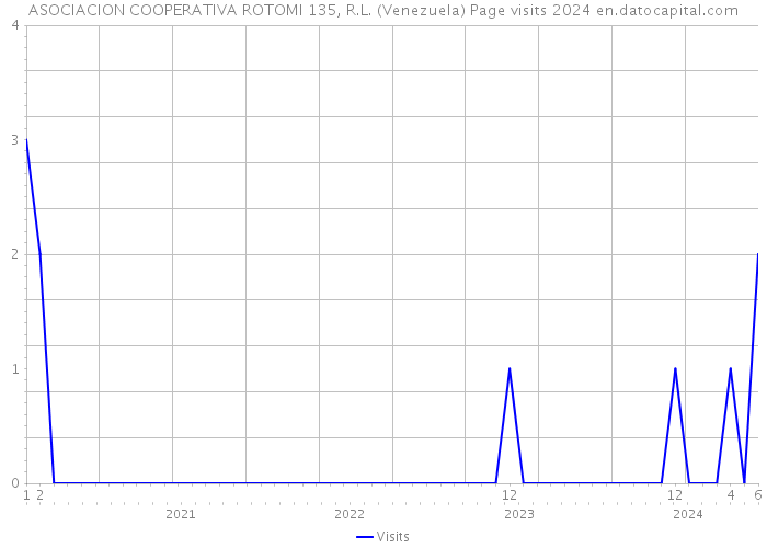 ASOCIACION COOPERATIVA ROTOMI 135, R.L. (Venezuela) Page visits 2024 