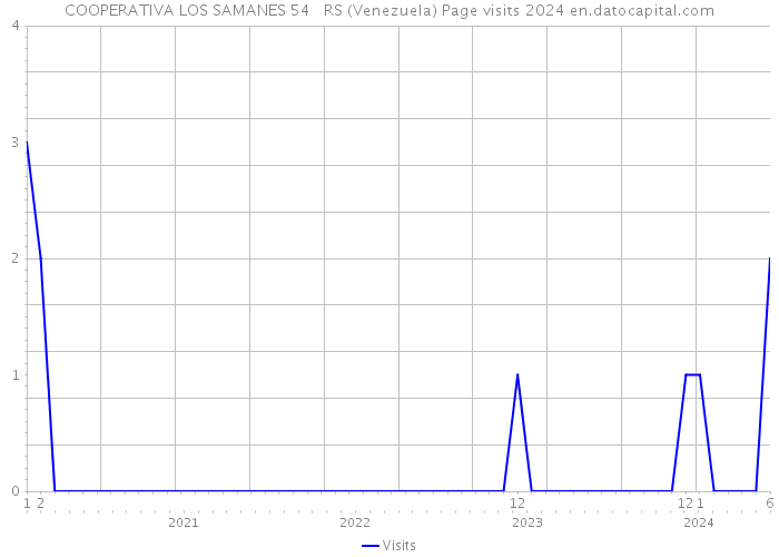 COOPERATIVA LOS SAMANES 54 RS (Venezuela) Page visits 2024 