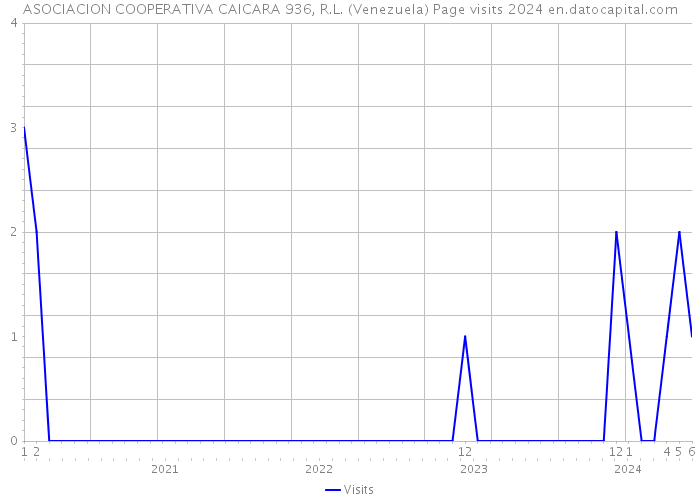 ASOCIACION COOPERATIVA CAICARA 936, R.L. (Venezuela) Page visits 2024 
