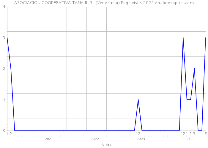 ASOCIACION COOPERATIVA TANA III RL (Venezuela) Page visits 2024 