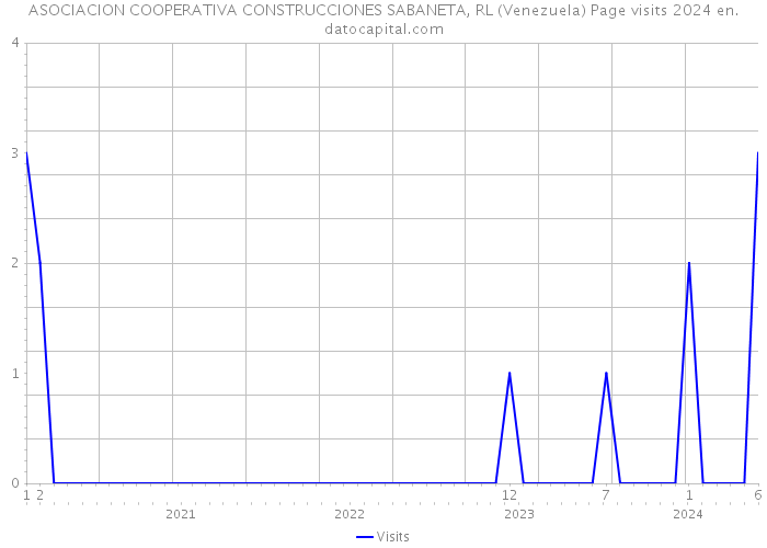 ASOCIACION COOPERATIVA CONSTRUCCIONES SABANETA, RL (Venezuela) Page visits 2024 