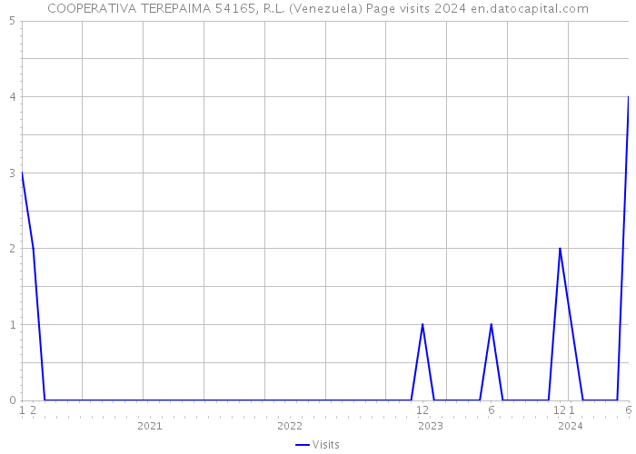 COOPERATIVA TEREPAIMA 54165, R.L. (Venezuela) Page visits 2024 