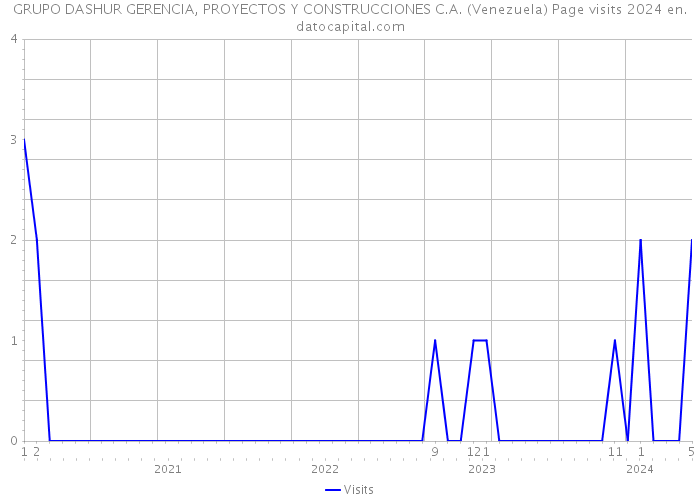 GRUPO DASHUR GERENCIA, PROYECTOS Y CONSTRUCCIONES C.A. (Venezuela) Page visits 2024 