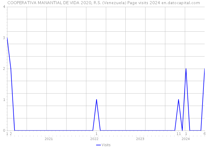 COOPERATIVA MANANTIAL DE VIDA 2020, R.S. (Venezuela) Page visits 2024 