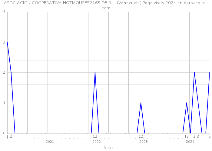 ASOCIACION COOPERATIVA HOTMOUSE32165 DE R.L. (Venezuela) Page visits 2024 