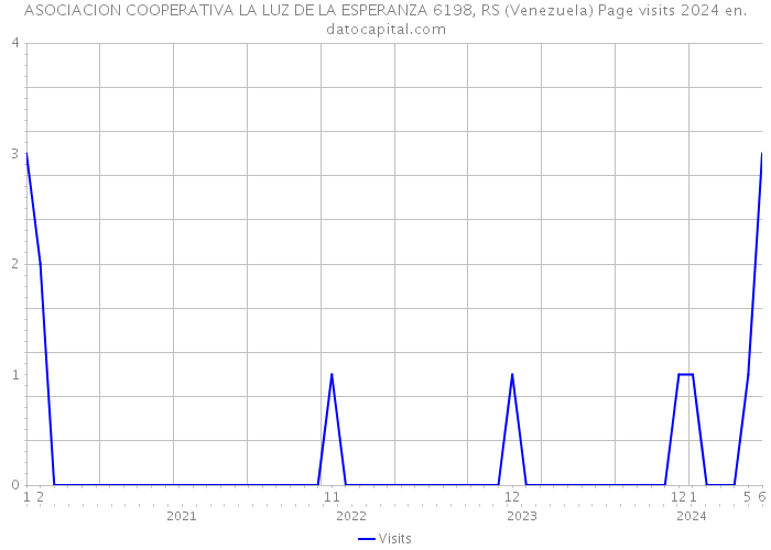 ASOCIACION COOPERATIVA LA LUZ DE LA ESPERANZA 6198, RS (Venezuela) Page visits 2024 