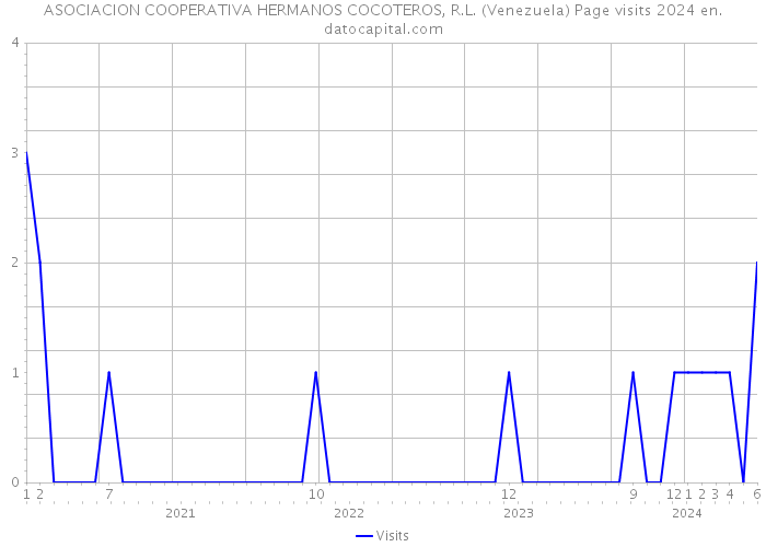 ASOCIACION COOPERATIVA HERMANOS COCOTEROS, R.L. (Venezuela) Page visits 2024 
