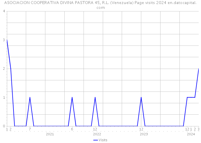 ASOCIACION COOPERATIVA DIVINA PASTORA 45, R.L. (Venezuela) Page visits 2024 
