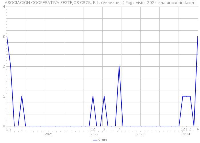 ASOCIACIÓN COOPERATIVA FESTEJOS CRGR, R.L. (Venezuela) Page visits 2024 