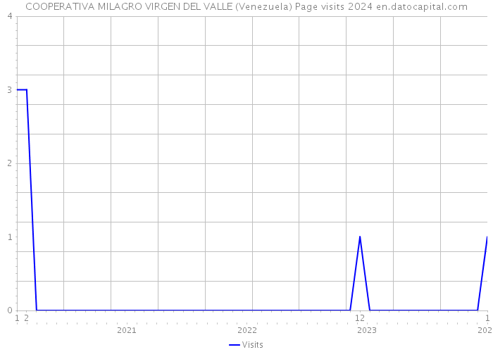 COOPERATIVA MILAGRO VIRGEN DEL VALLE (Venezuela) Page visits 2024 