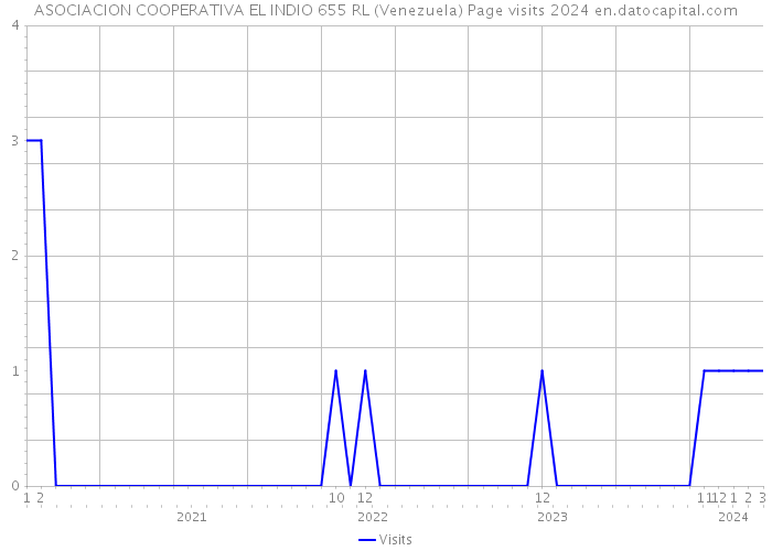 ASOCIACION COOPERATIVA EL INDIO 655 RL (Venezuela) Page visits 2024 