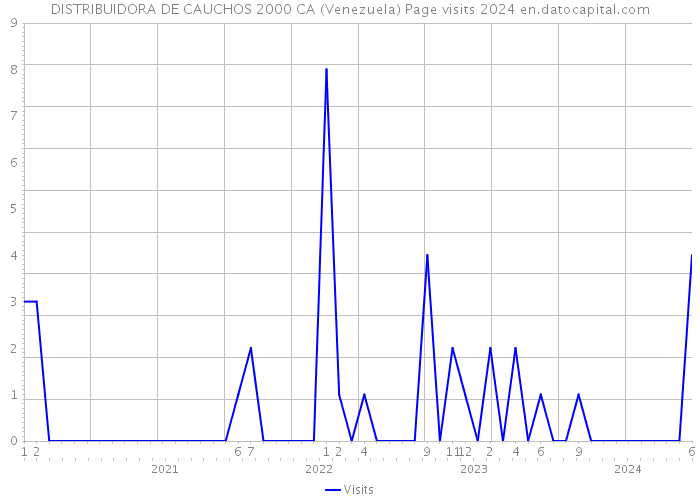 DISTRIBUIDORA DE CAUCHOS 2000 CA (Venezuela) Page visits 2024 