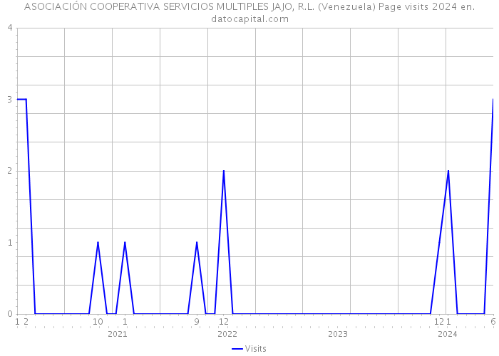 ASOCIACIÓN COOPERATIVA SERVICIOS MULTIPLES JAJO, R.L. (Venezuela) Page visits 2024 