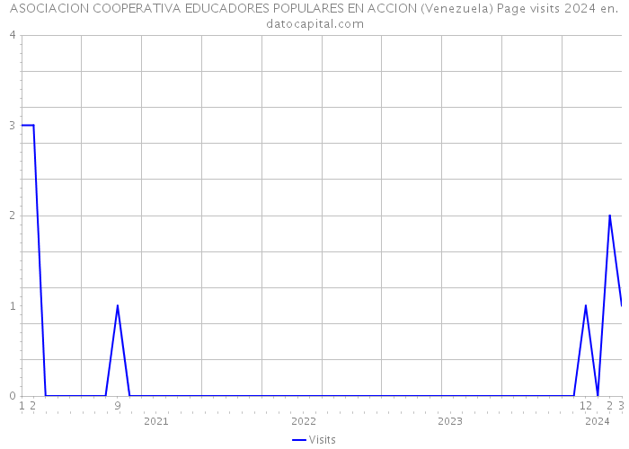 ASOCIACION COOPERATIVA EDUCADORES POPULARES EN ACCION (Venezuela) Page visits 2024 