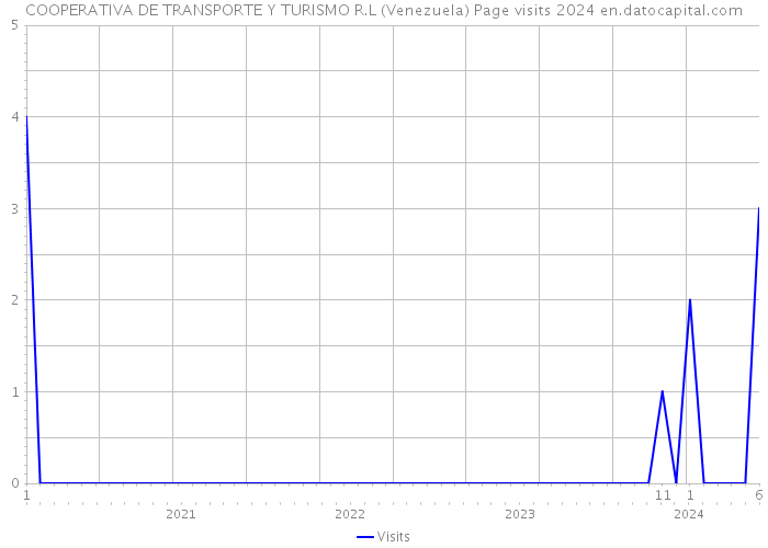 COOPERATIVA DE TRANSPORTE Y TURISMO R.L (Venezuela) Page visits 2024 