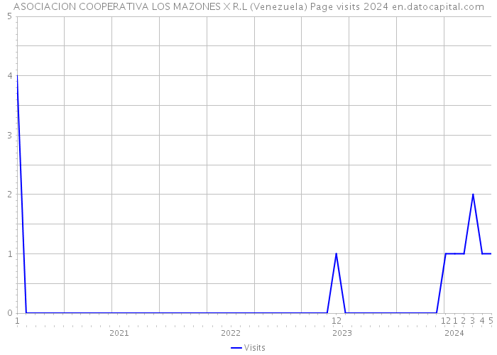 ASOCIACION COOPERATIVA LOS MAZONES X R.L (Venezuela) Page visits 2024 