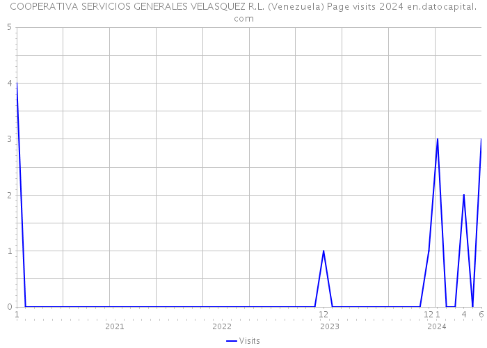 COOPERATIVA SERVICIOS GENERALES VELASQUEZ R.L. (Venezuela) Page visits 2024 
