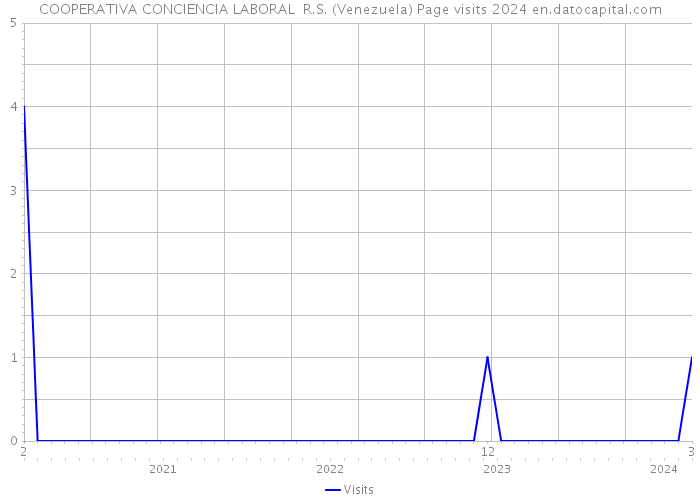 COOPERATIVA CONCIENCIA LABORAL R.S. (Venezuela) Page visits 2024 