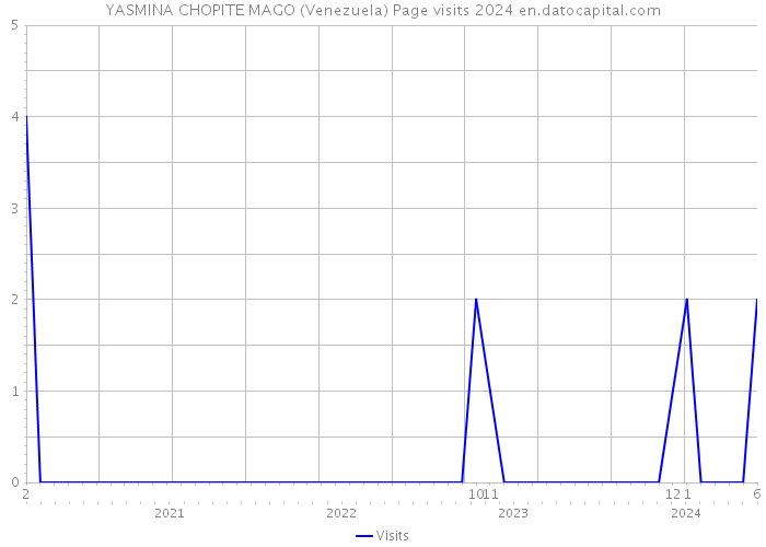 YASMINA CHOPITE MAGO (Venezuela) Page visits 2024 