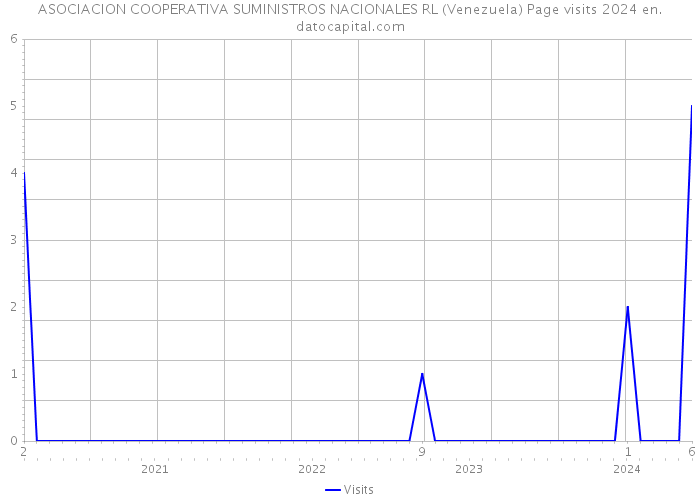 ASOCIACION COOPERATIVA SUMINISTROS NACIONALES RL (Venezuela) Page visits 2024 