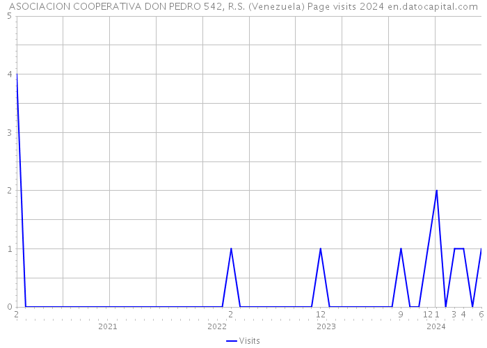 ASOCIACION COOPERATIVA DON PEDRO 542, R.S. (Venezuela) Page visits 2024 