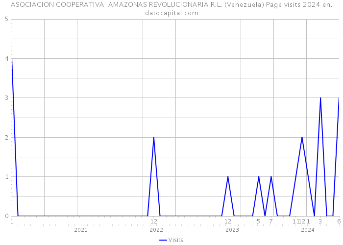 ASOCIACION COOPERATIVA AMAZONAS REVOLUCIONARIA R.L. (Venezuela) Page visits 2024 