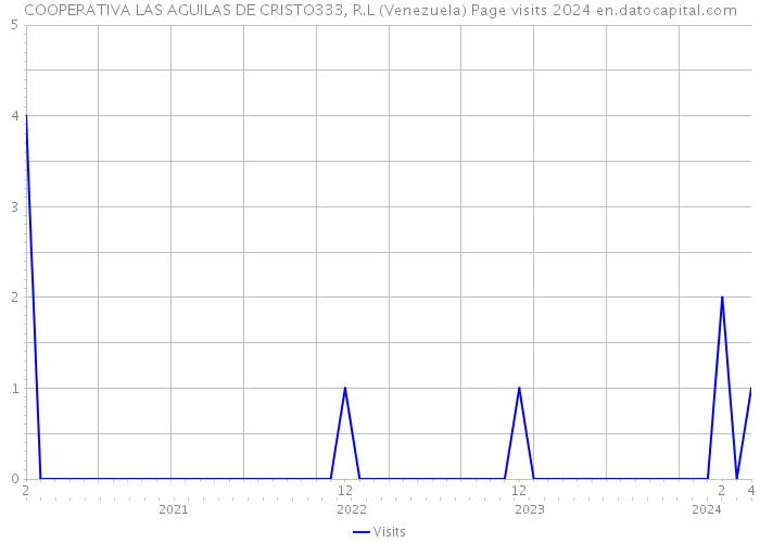 COOPERATIVA LAS AGUILAS DE CRISTO333, R.L (Venezuela) Page visits 2024 