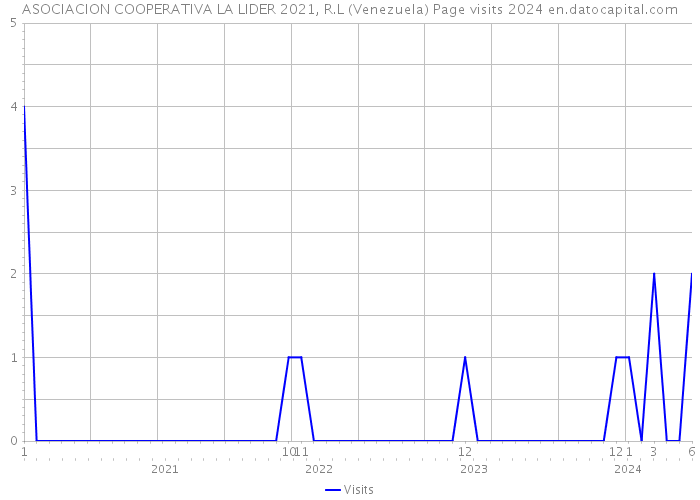 ASOCIACION COOPERATIVA LA LIDER 2021, R.L (Venezuela) Page visits 2024 