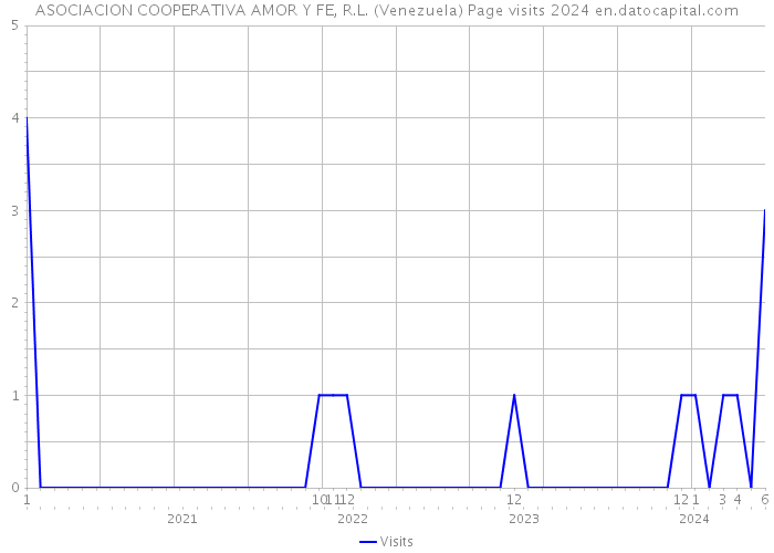 ASOCIACION COOPERATIVA AMOR Y FE, R.L. (Venezuela) Page visits 2024 