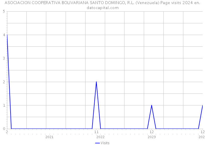 ASOCIACION COOPERATIVA BOLIVARIANA SANTO DOMINGO, R.L. (Venezuela) Page visits 2024 