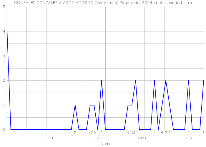 GONZALEZ GONZALEZ & ASOCIADOS SC (Venezuela) Page visits 2024 