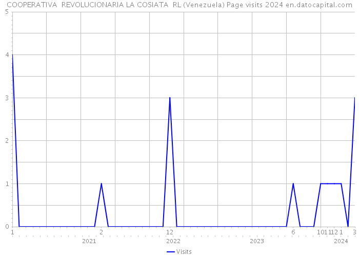 COOPERATIVA REVOLUCIONARIA LA COSIATA RL (Venezuela) Page visits 2024 