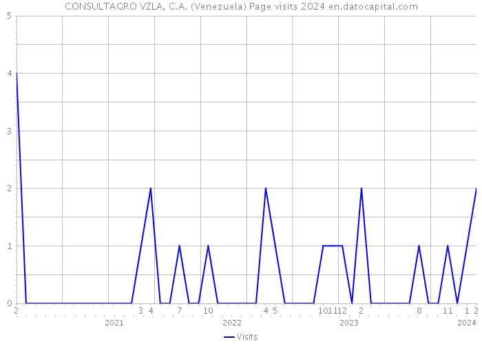CONSULTAGRO VZLA, C.A. (Venezuela) Page visits 2024 