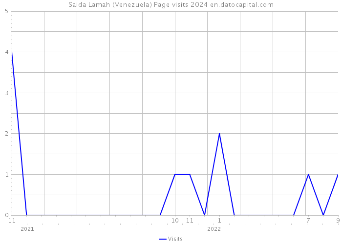 Saida Lamah (Venezuela) Page visits 2024 